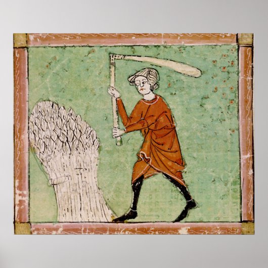 Fol.59r Augustus: Verfrissende tarwe Poster (Voorkant)