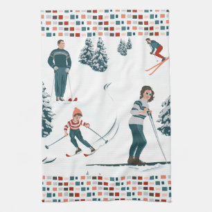 Folâtre la serviette de cuisine de d'Hiver