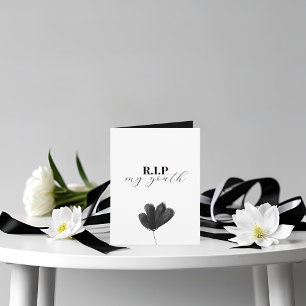 Fold Pic R.I.P. Mijn 30e verjaardag uitnodiging