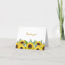 Foldable Floral Thank You Card Bedankkaart