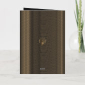 Folded Announding Kaart Art Deco Black en Gold (Achterkant)