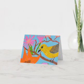 Folded blank card - Spring Pleasures Bedankkaart