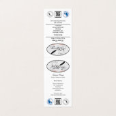 Folded Business Card Visitekaartjes (Buitenkant ongevouwen)