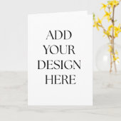 Folded Card Kaart (Gele Bloem)