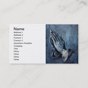 Folded Hands Prayer - Durer Visitekaartje