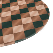 Folded Harlequin, Brown-Black-ROUND CUTTING BOARD Snijplank (Hoek)