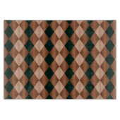 Folded Harlequin, bruin-zwart-11x8 CUTTING BOARD Snijplank (Voorkant)