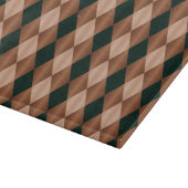 Folded Harlequin, bruin-zwart-11x8 CUTTING BOARD Snijplank (Hoek)