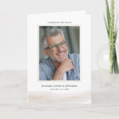 Folded Memorial Program with Photo Cover Kaart (Voorkant)