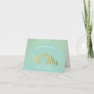 FOLDED MERCI mini spot confetti or menthe