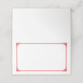 Folded Name Place Card (Buitenkant ongevouwen)