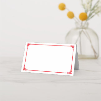 Folded Name Place Card