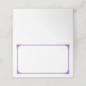 Folded Name Place Card (Buitenkant ongevouwen)