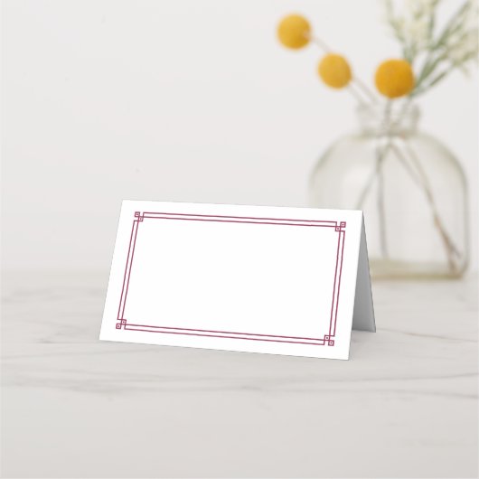 Folded Name Place Card (Voorkant)