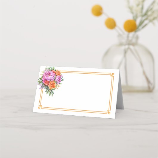 Folded Name Place Card (Voorkant)