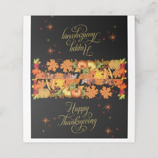 Folded Place Card (Buitenkant ongevouwen)