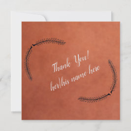 Folded Thank You Card Bedankkaart