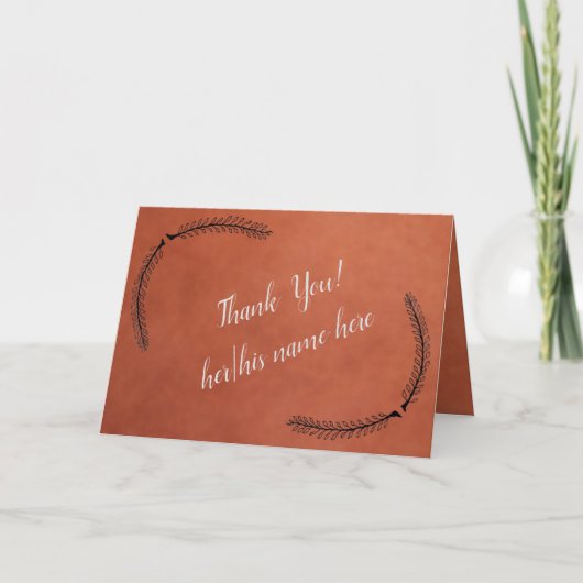 Folded Thank You Card Bedankkaart (Voorkant)