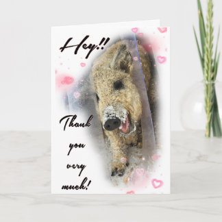 Folded Thank you Card Kaart