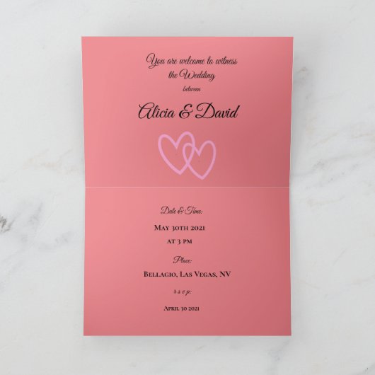 Folded Uitnodiging (Binnen)