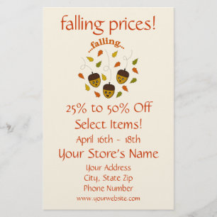 Folder aanbieding herfst flyer