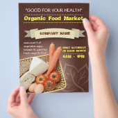 folder biologische markt flyer (Hand)