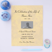 Folder Herdenkingsbijeenkomst ter Eer van het Leve Flyer (Enkel)