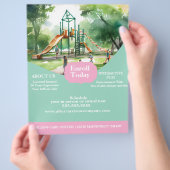 Folder Kinderdagverblijf Speelplaats Flyer (Hand)