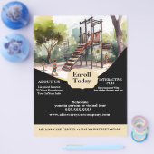 Folder Kinderdagverblijf Speeltuin Park Centrum Flyer (Enkel)