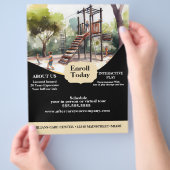Folder Kinderdagverblijf Speeltuin Park Centrum Flyer (Hand)