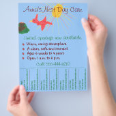 Folder kinderopvang / folder dagopvang met afscheu flyer (Hand)
