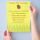 Folder kinderopvang / folder kinderdagverblijf met flyer (Hand)