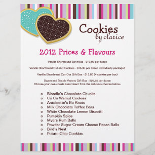 Folder met cookieprijzen flyer