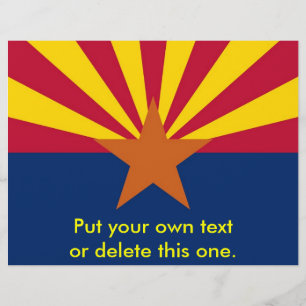 Folder met Vlag van Arizona, Verenigde Staten Flyer