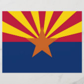 Folder met Vlag van Arizona, Verenigde Staten Flyer (Achterkant)