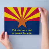 Folder met Vlag van Arizona, Verenigde Staten Flyer (Hand)