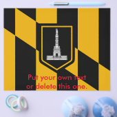Folder met vlag van Baltimore, Maryland, VS Flyer (Enkel)