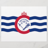 Folder met vlag van Cincinnati, Ohio, VS Flyer (Achterkant)