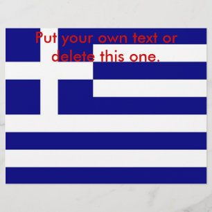 Folder met vlag van Griekenland Flyer