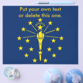 Folder met Vlag van Indiana, Verenigde Staten Flyer (Enkel)