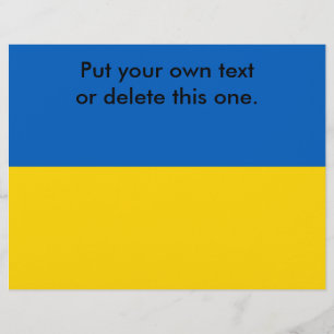 Folder met vlag van Oekraïne Flyer
