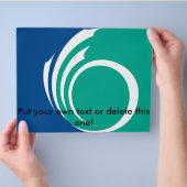 Folder met vlag van Ottawa, Canada Flyer (Hand)