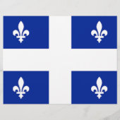 Folder met vlag van Quebec, Canada Flyer (Achterkant)