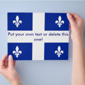 Folder met vlag van Quebec, Canada Flyer (Hand)