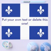 Folder met vlag van Quebec, Canada Flyer (Enkel)