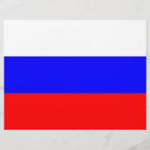 Folder met vlag van Rusland Flyer (Achterkant)