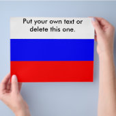 Folder met vlag van Rusland Flyer (Hand)