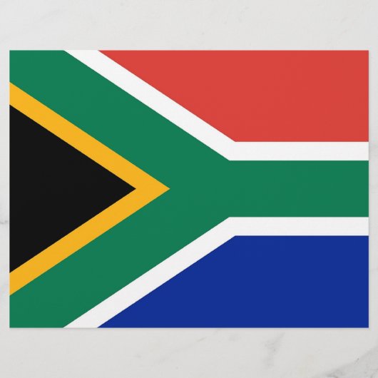 Folder met vlag van Zuid-Afrika Flyer (Voorkant)