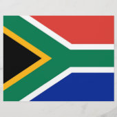 Folder met vlag van Zuid-Afrika Flyer (Achterkant)