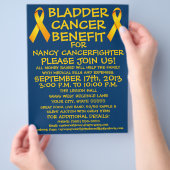 Folder over Blaaskanker Actie Flyer (Hand)